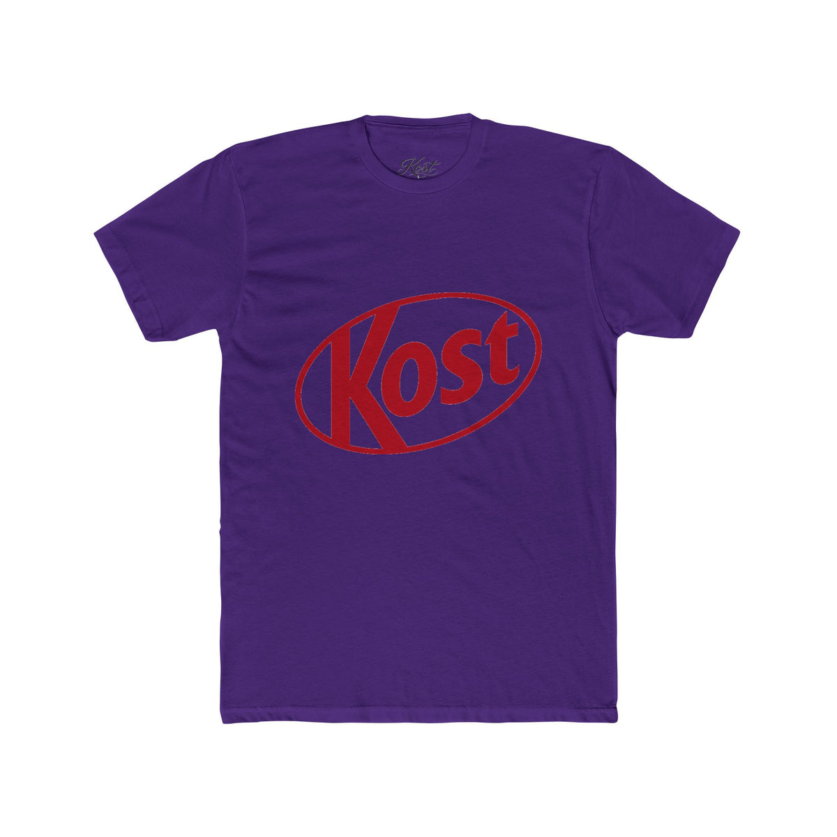 Kost Logo Tee — Retro Red Graphic Crew T‑Shirt