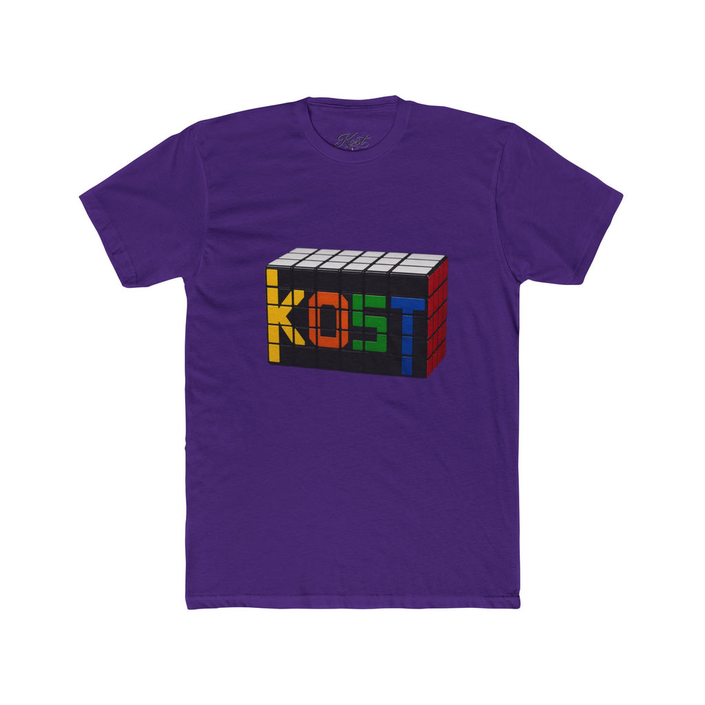 Rubik-Inspired 'KOST' Cube Tee — Retro Puzzle Gamer T-Shirt