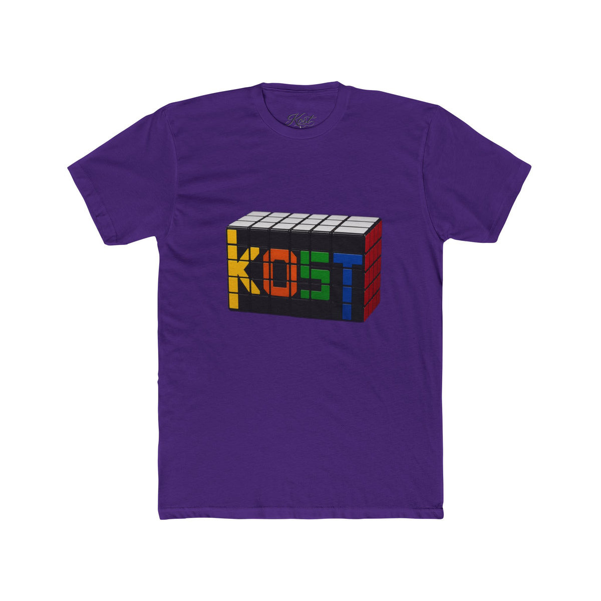 Rubik-Inspired 'KOST' Cube Tee — Retro Puzzle Gamer T-Shirt