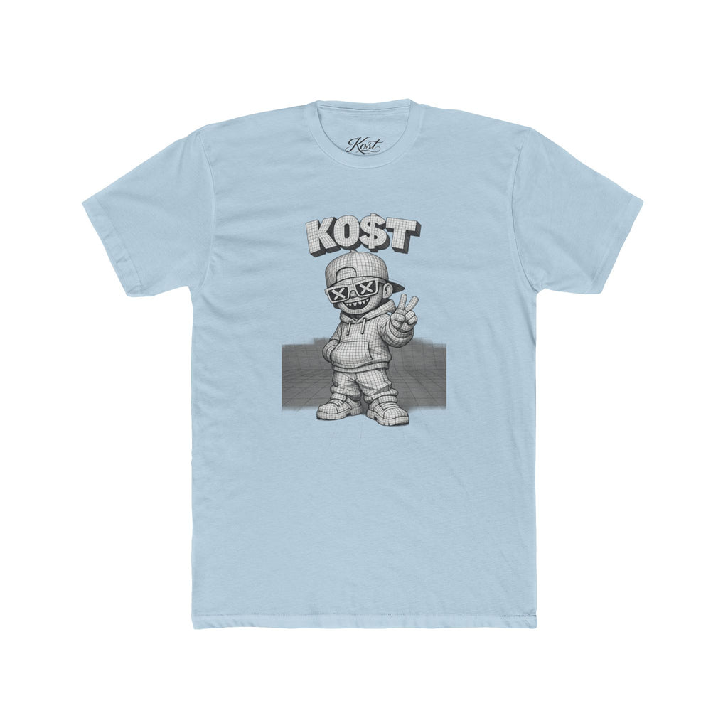 KOST Street Character Tee — Retro Hip-Hop Skull Graphic T-Shirt