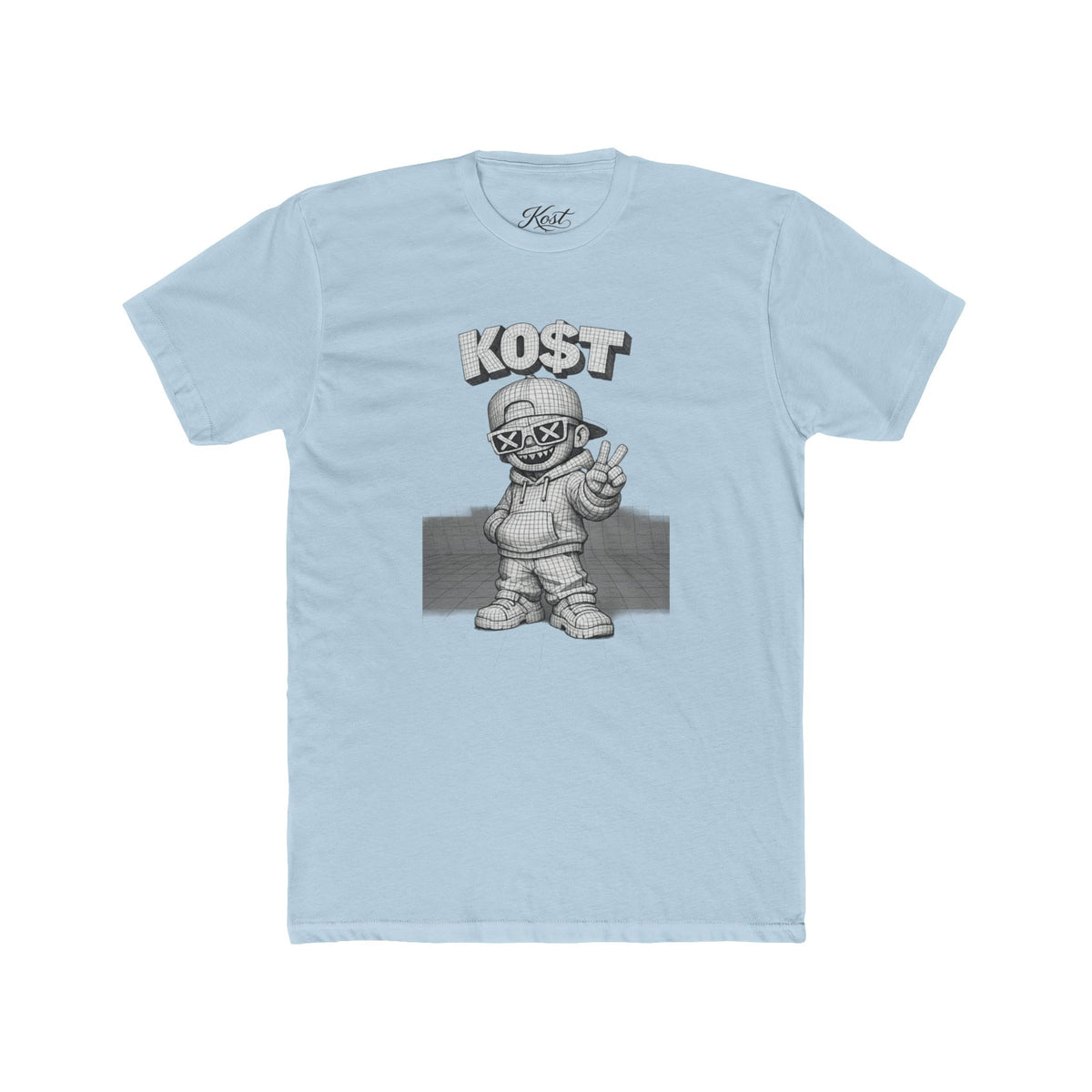 KOST Street Character Tee — Retro Hip-Hop Skull Graphic T-Shirt