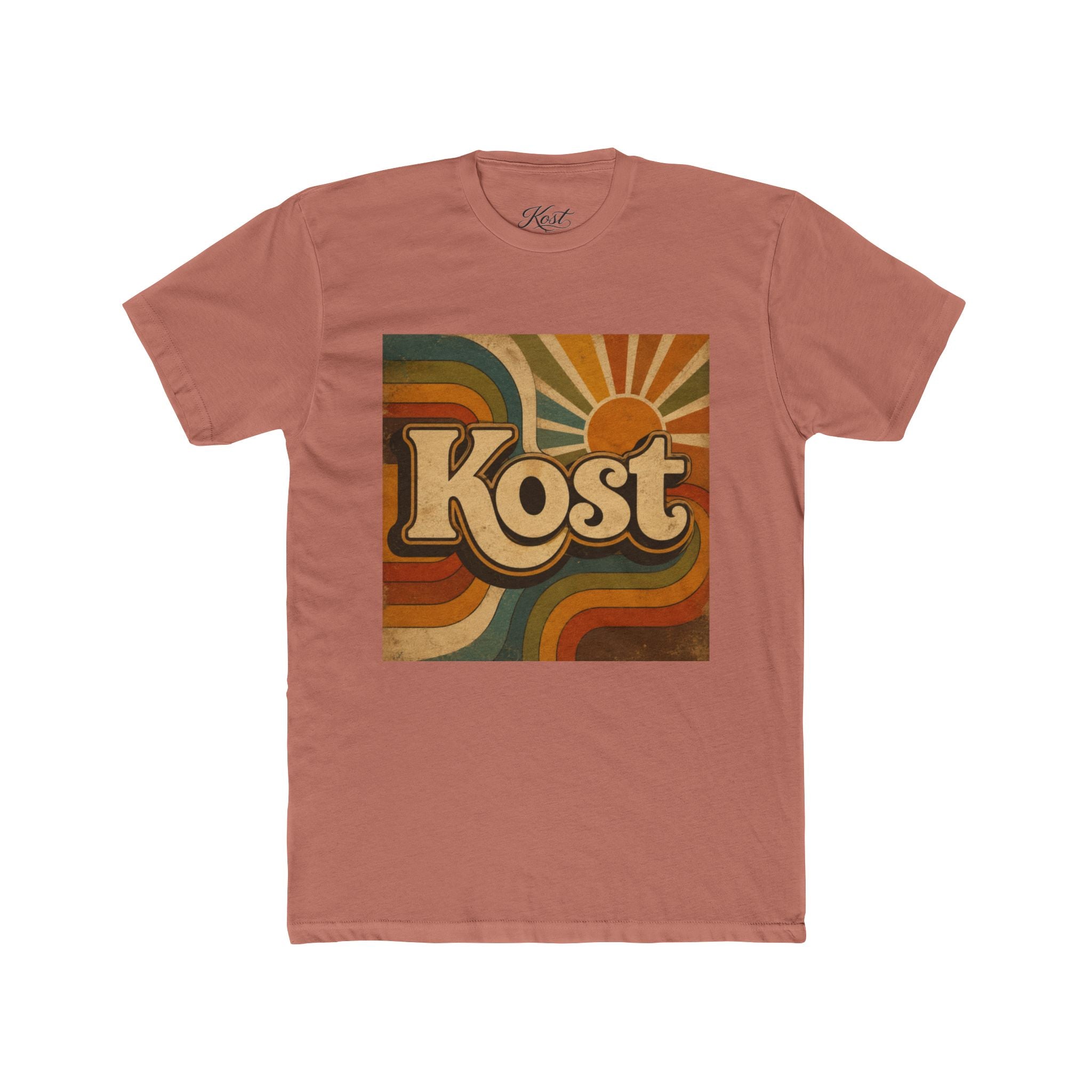 Retro 'Kost' Tee — Vintage 70s Sunset Graphic T-Shirt