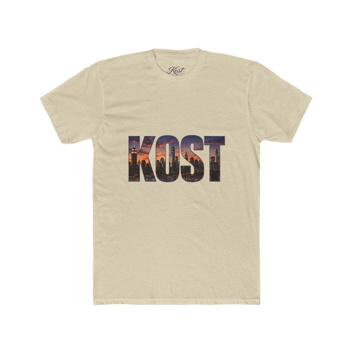 KOST Cityscape Tee — 'KOST' Skyline Graphic Crewneck