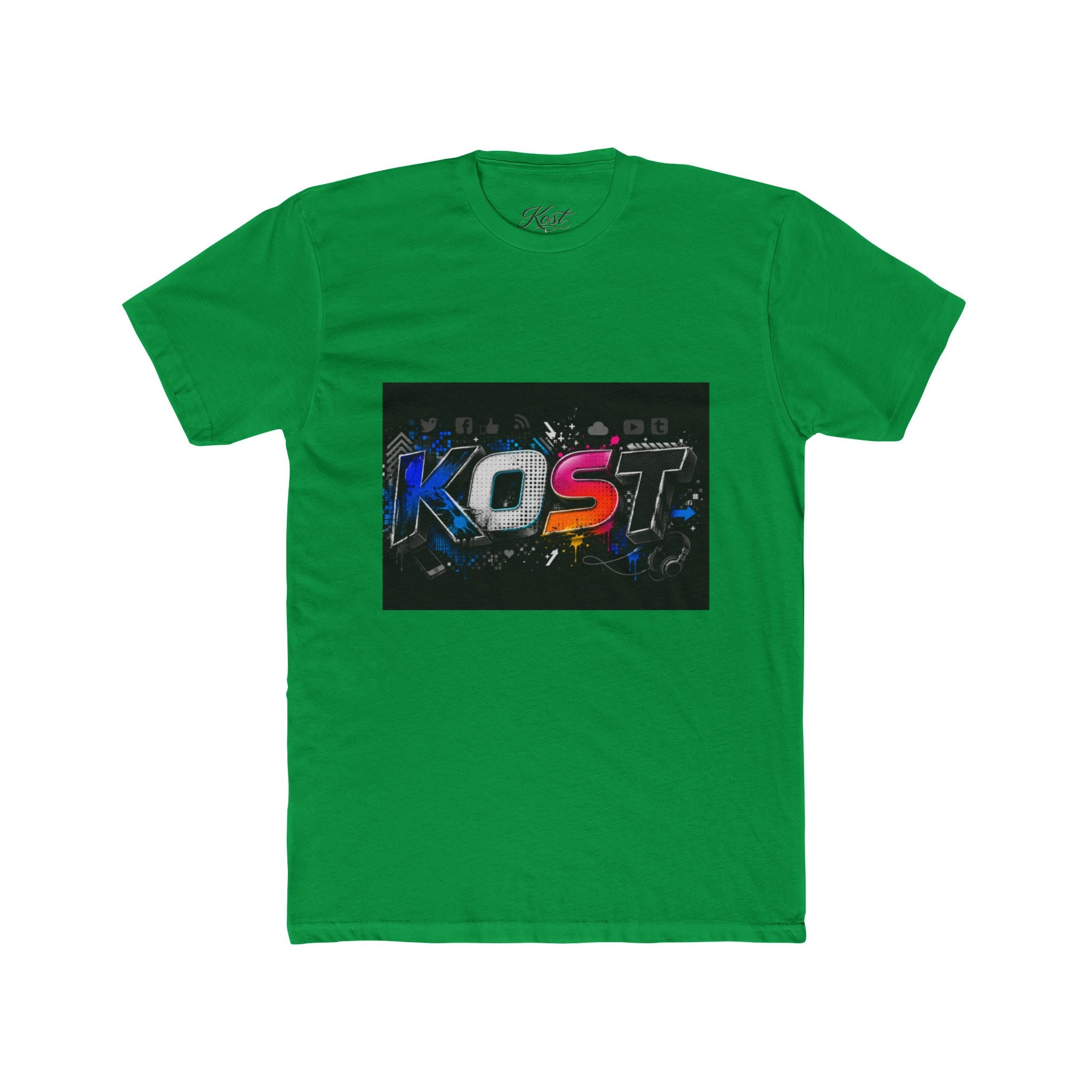 KOST Graphic Tee — Retro Neon Gaming Logo T‑Shirt