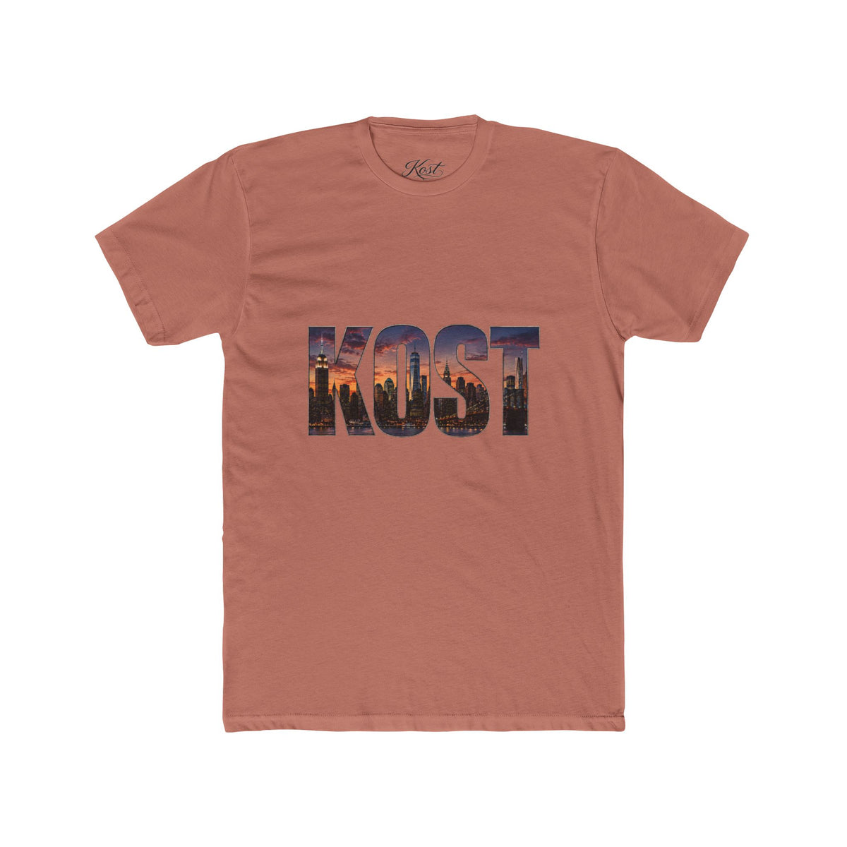 KOST Cityscape Tee — 'KOST' Skyline Graphic Crewneck